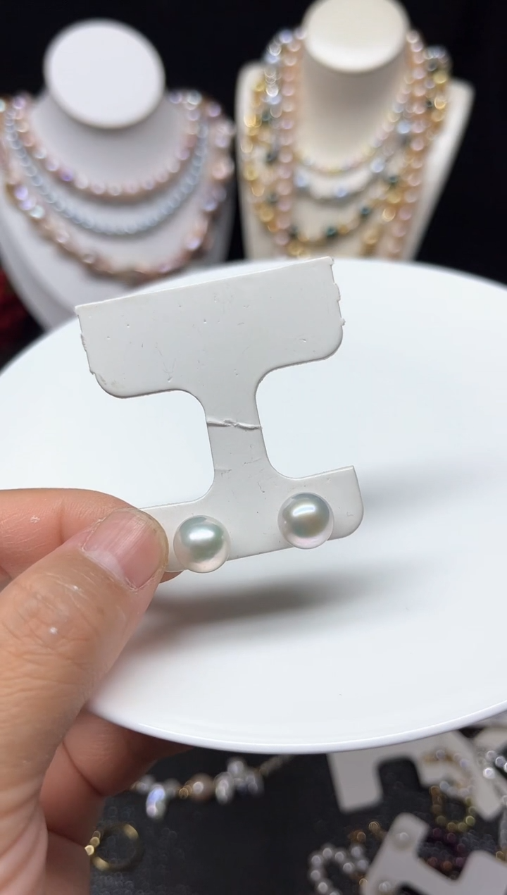 【闪购商品】淡水珍珠耳饰未镶嵌多人