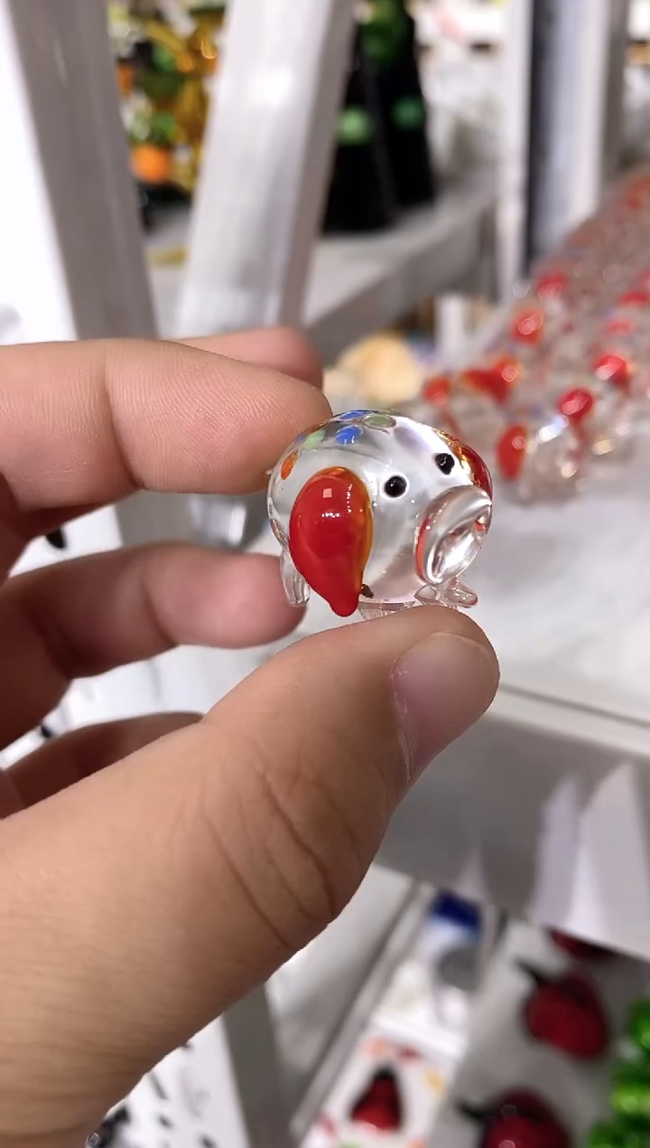 琉璃手工艺品小猪