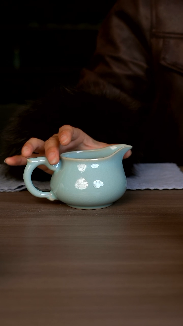 【闪购商品】公道天青龙耳公道一级开片