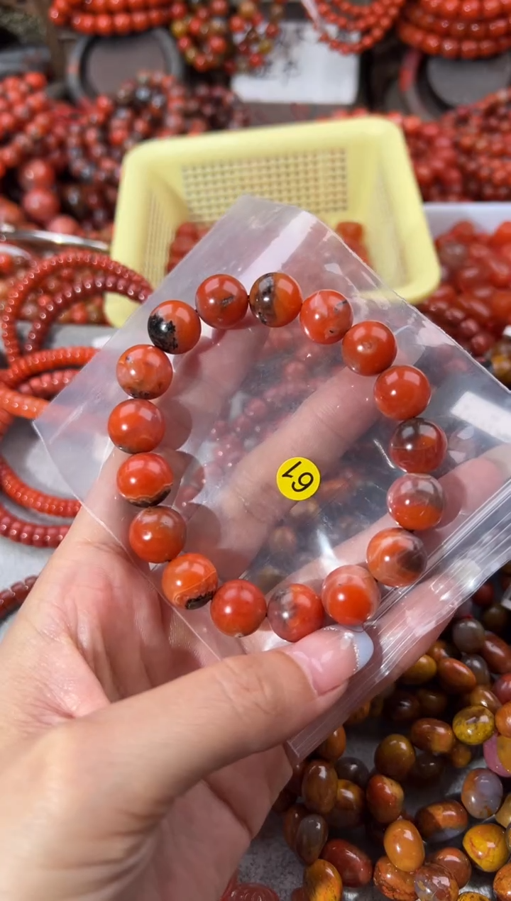 未镶嵌手串南红玛瑙12+