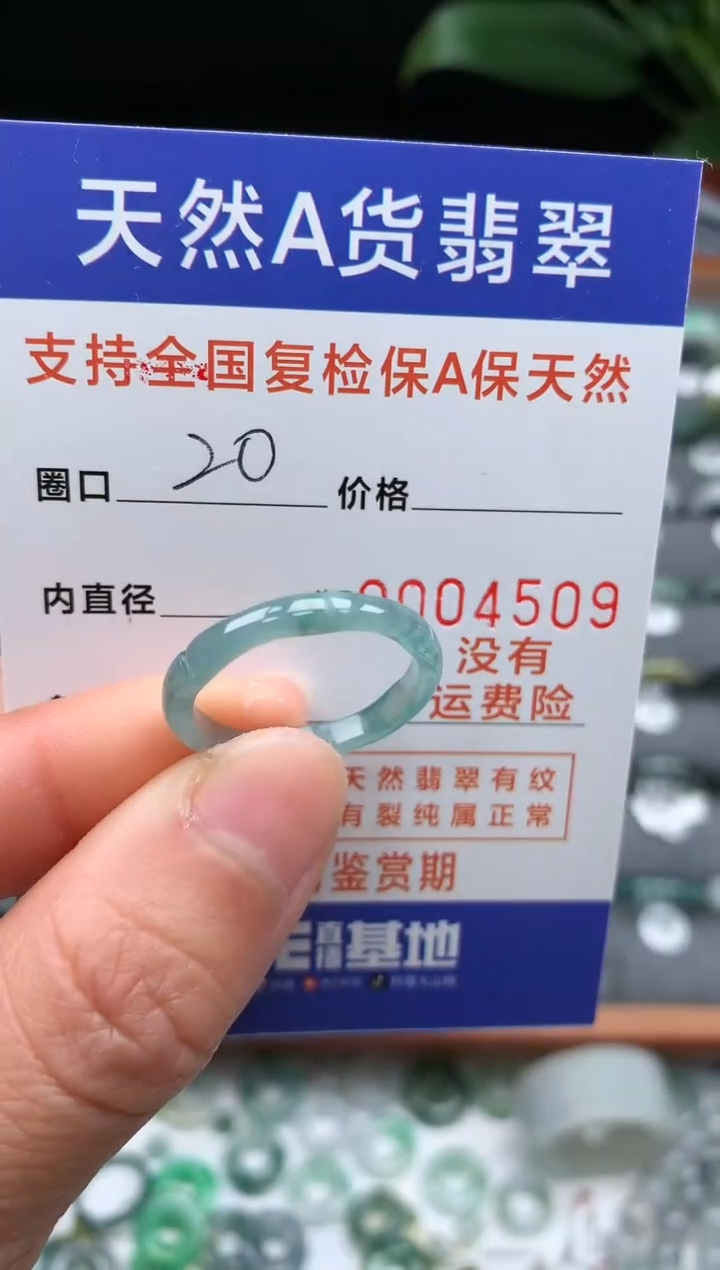 【闪购商品】翡翠戒指未镶嵌20号圈口4059