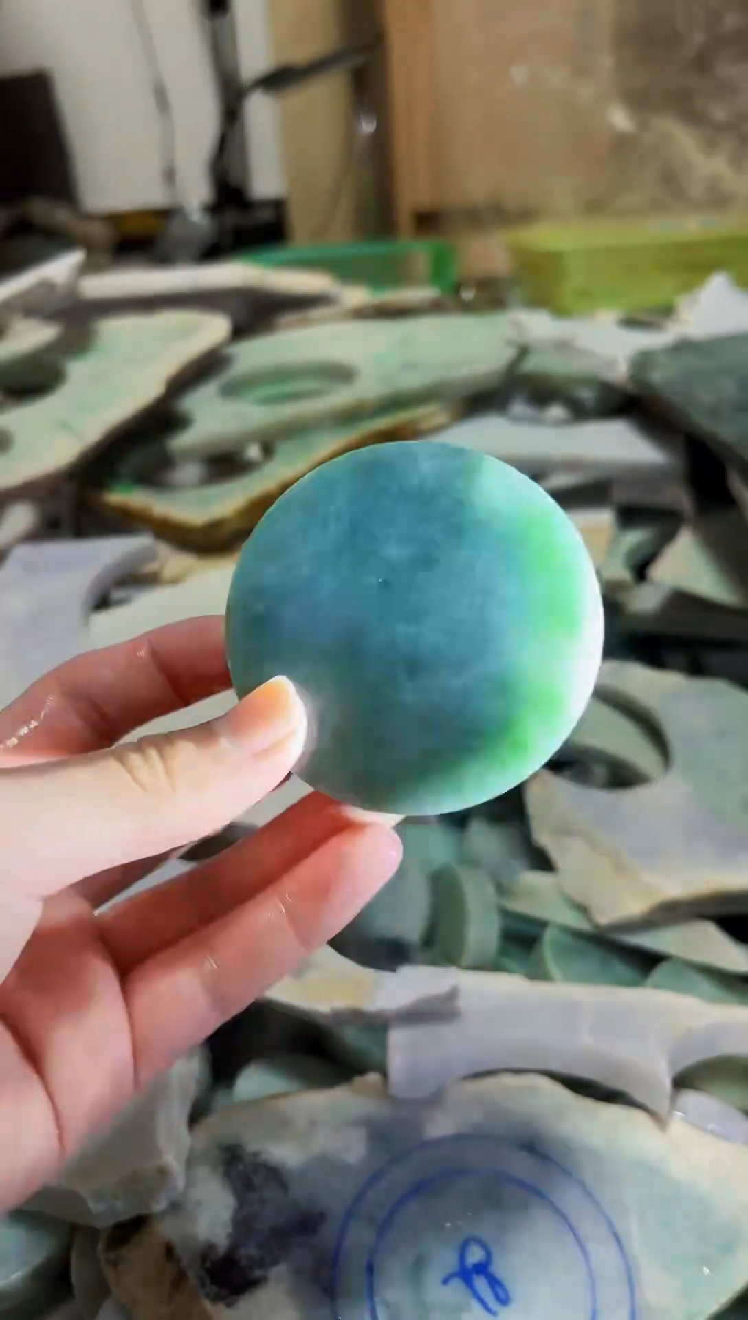 【闪购商品】翡翠颈饰未镶嵌A货白谭1420