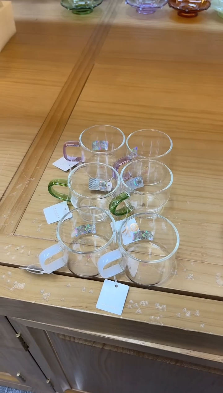 禾器清禾杯白玉色2个+禾器清尚杯湖绿色2个+禾器清禾浅紫色2个