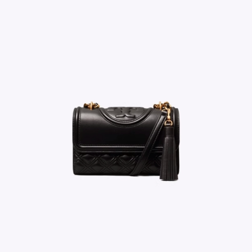 TORY BURCH/汤丽柏琦预售FLEMING黑色小号斜挎包75576-001 样包