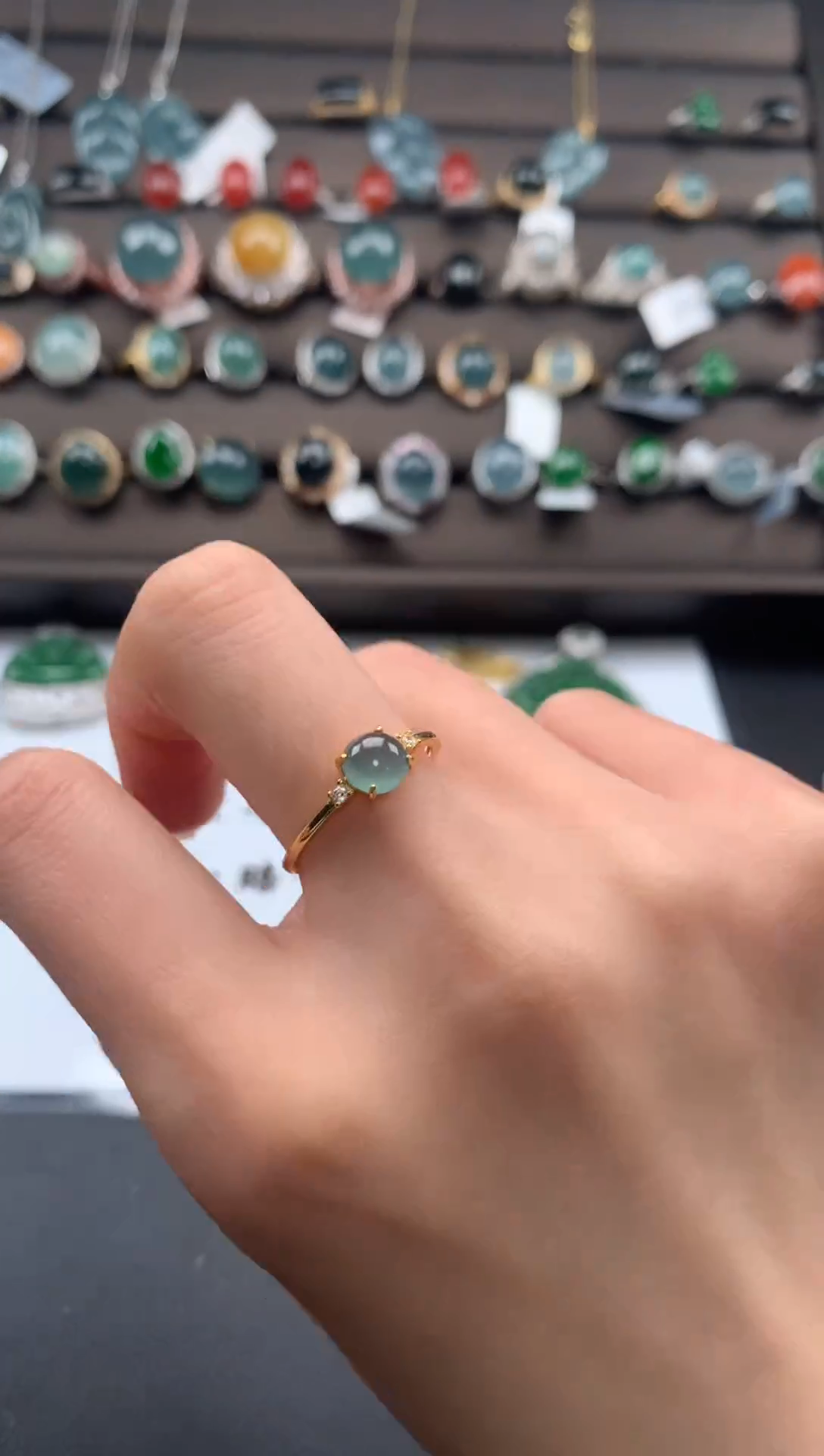 【闪购商品】翡翠戒指银S925镶嵌32131233312