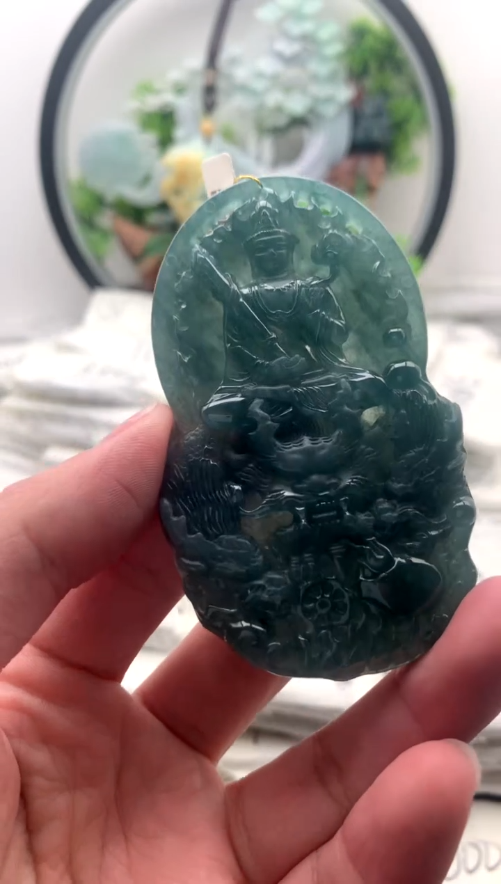 【闪购商品】翡翠颈饰未镶嵌虚空藏