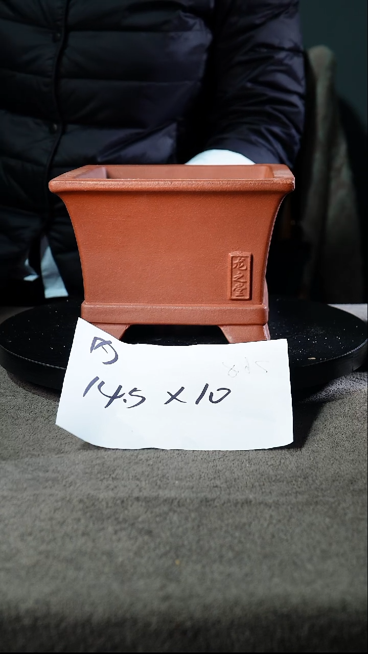 宜兴紫砂小花盆盆