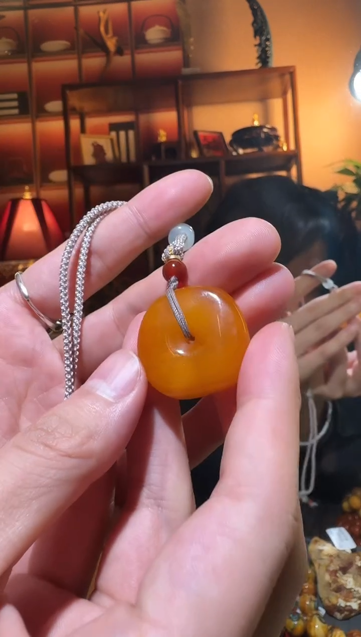 蜜蜡颈饰未镶嵌901天然蜜蜡珠宝奇石