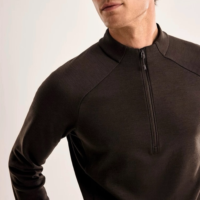 【赵一一】25秋冬新款百搭磨毛长袖半拉链打底衫25-27