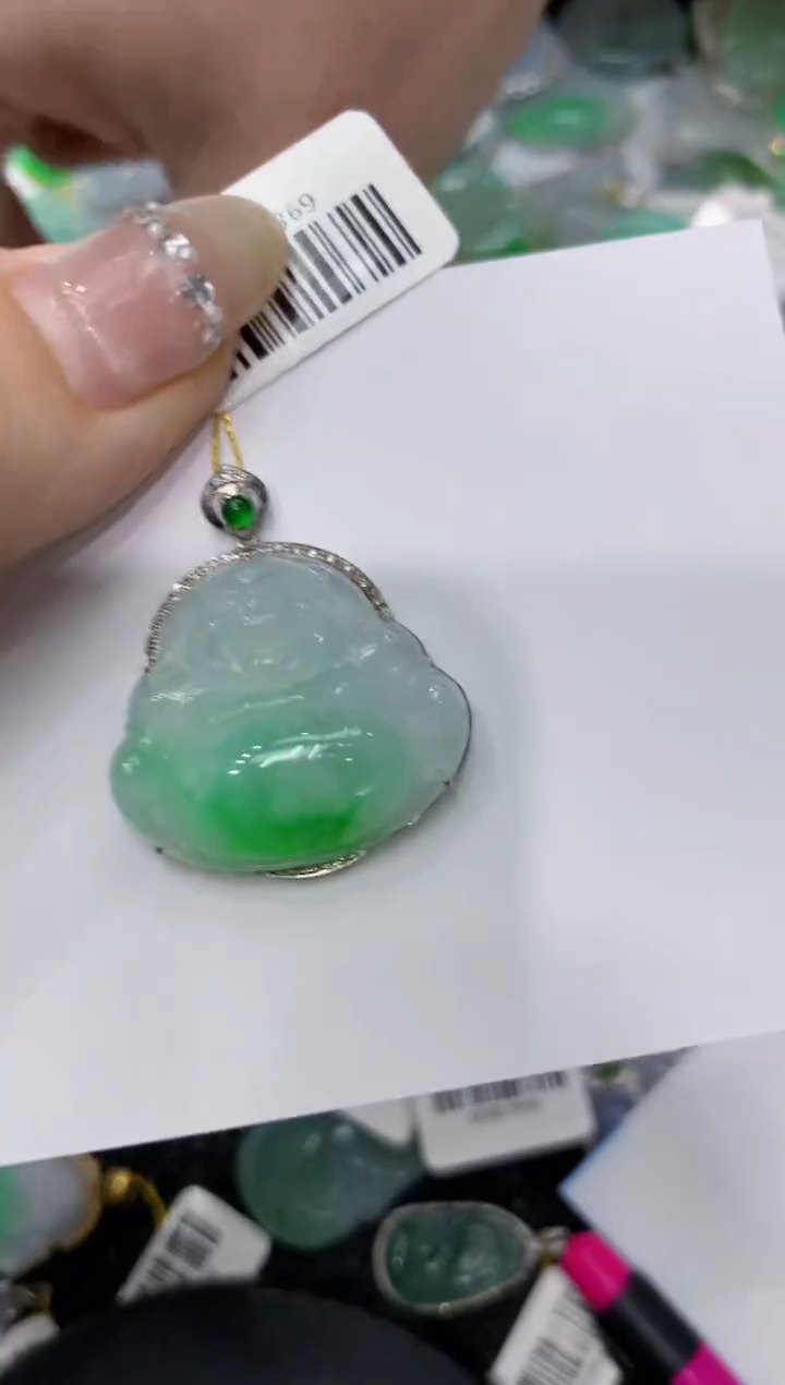 【闪购商品】翡翠颈饰18K金镶嵌222222222