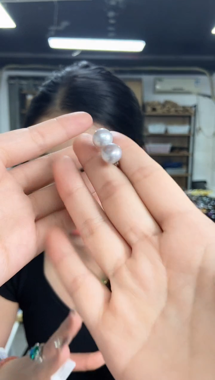 未镶嵌海水珍珠耳饰闪购链接多样性发其一颜色微差