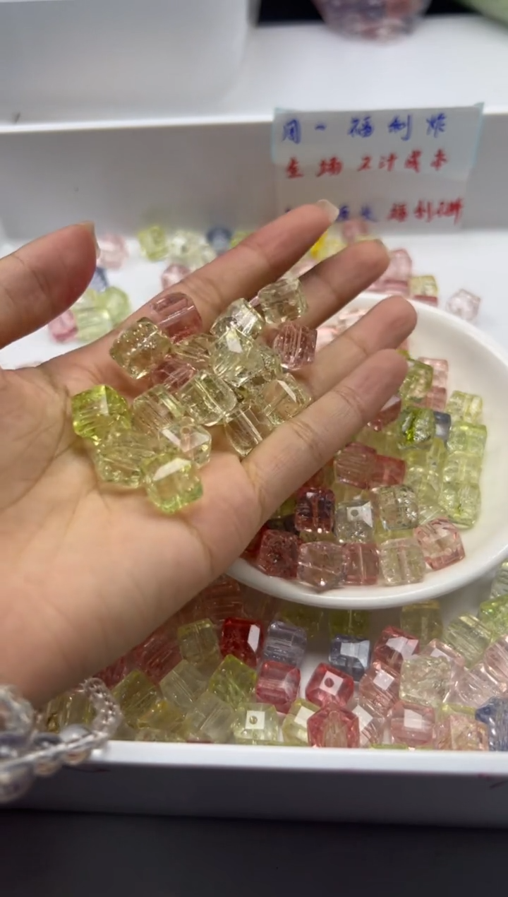 未镶嵌颈饰水晶w2928马卡龙啊赛方糖10mm*8颗