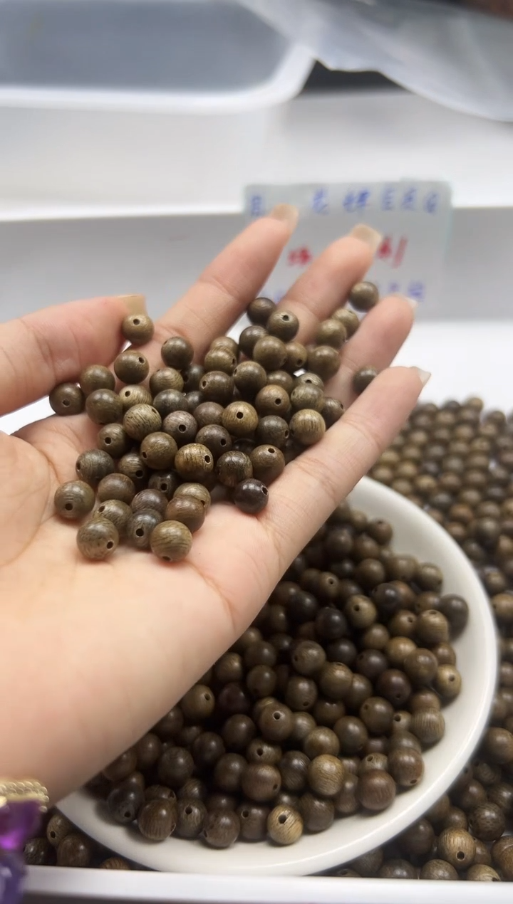 檀香木散珠w985沉沉6mm*10颗三单随三通
