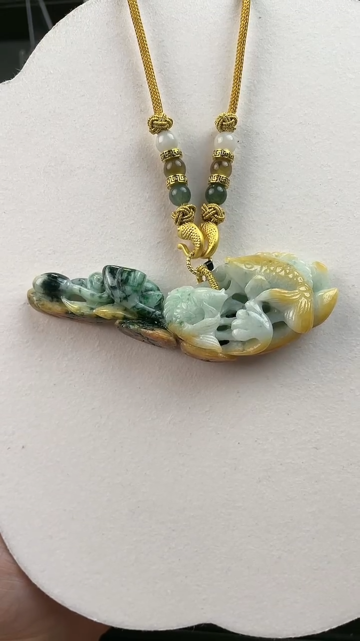 【闪购商品】翡翠颈饰未镶嵌1011(赠链)部分宝贝微瑕主播介绍为准