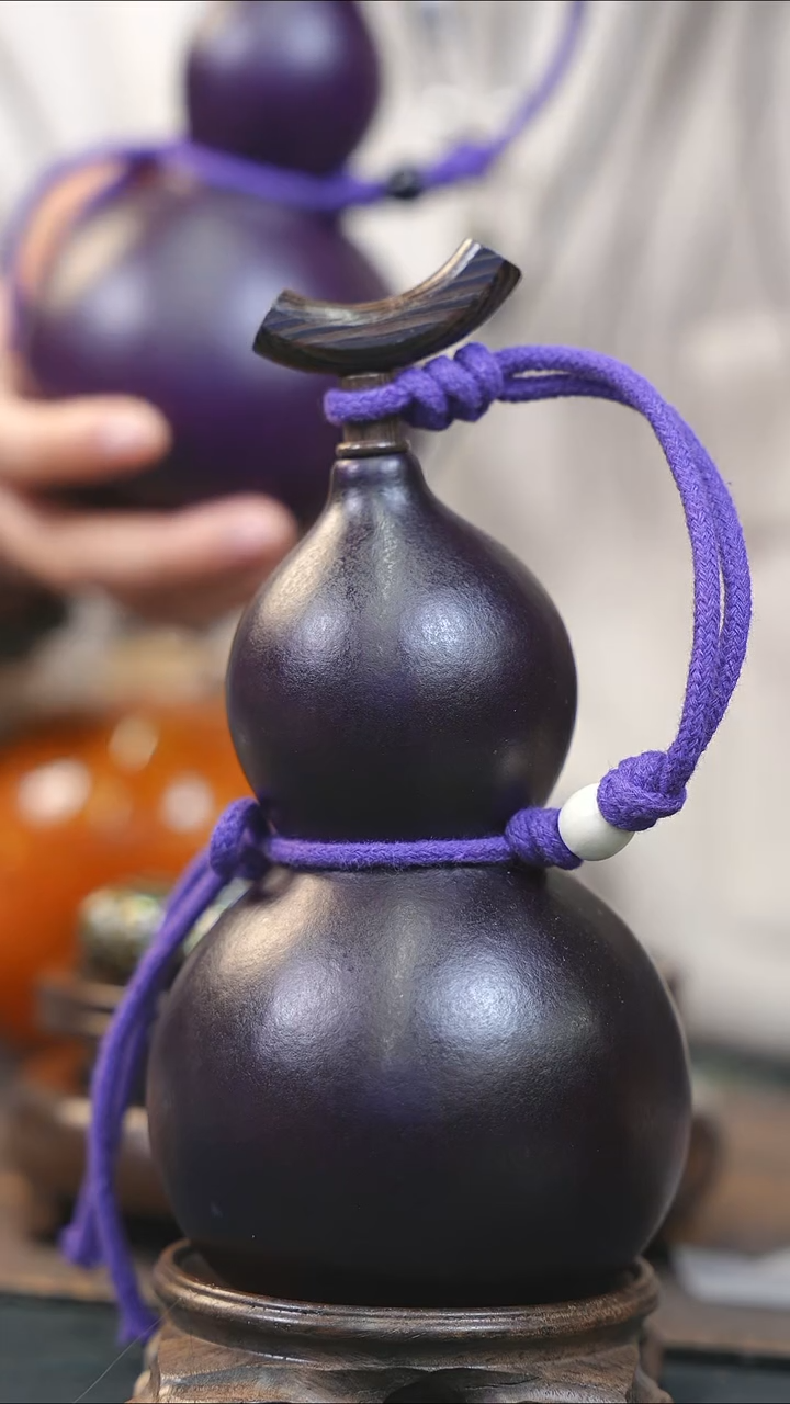 【闪购商品】WT162大漆酒葫芦不包手串及旋转底座