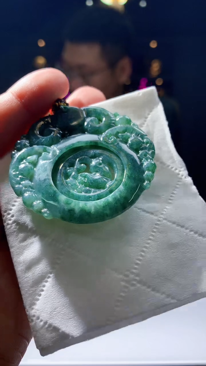 【闪购商品】定制翡翠未镶嵌1015hn-毛货挂件12