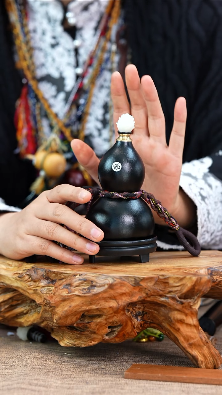 【闪购商品】186—光岳葫天然大漆酒葫芦不含漆珠