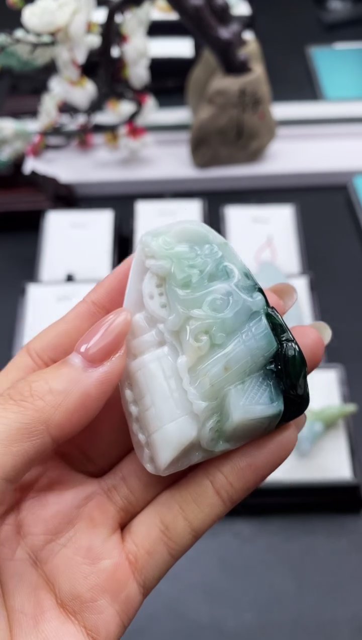 【闪购商品】翡翠颈饰未镶嵌天然缅甸A货翡翠