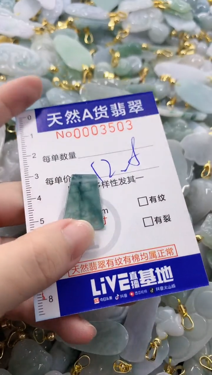 颈饰未镶嵌翡翠天然A货翡翠