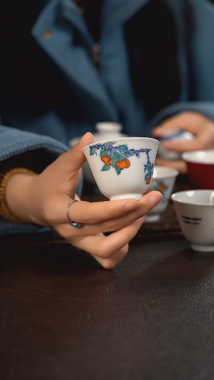 【闪购商品】杯云霞珍藏斗彩事事如意闻香杯