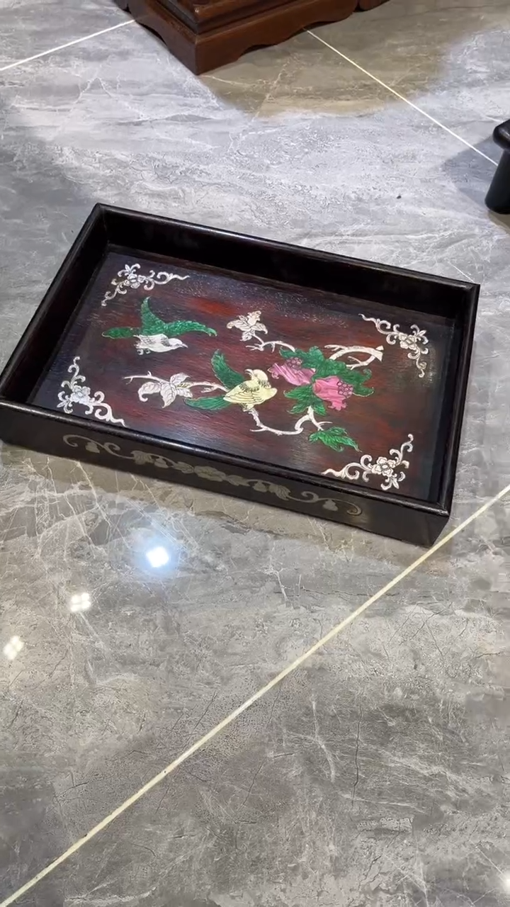 木花开富贵 茶盘