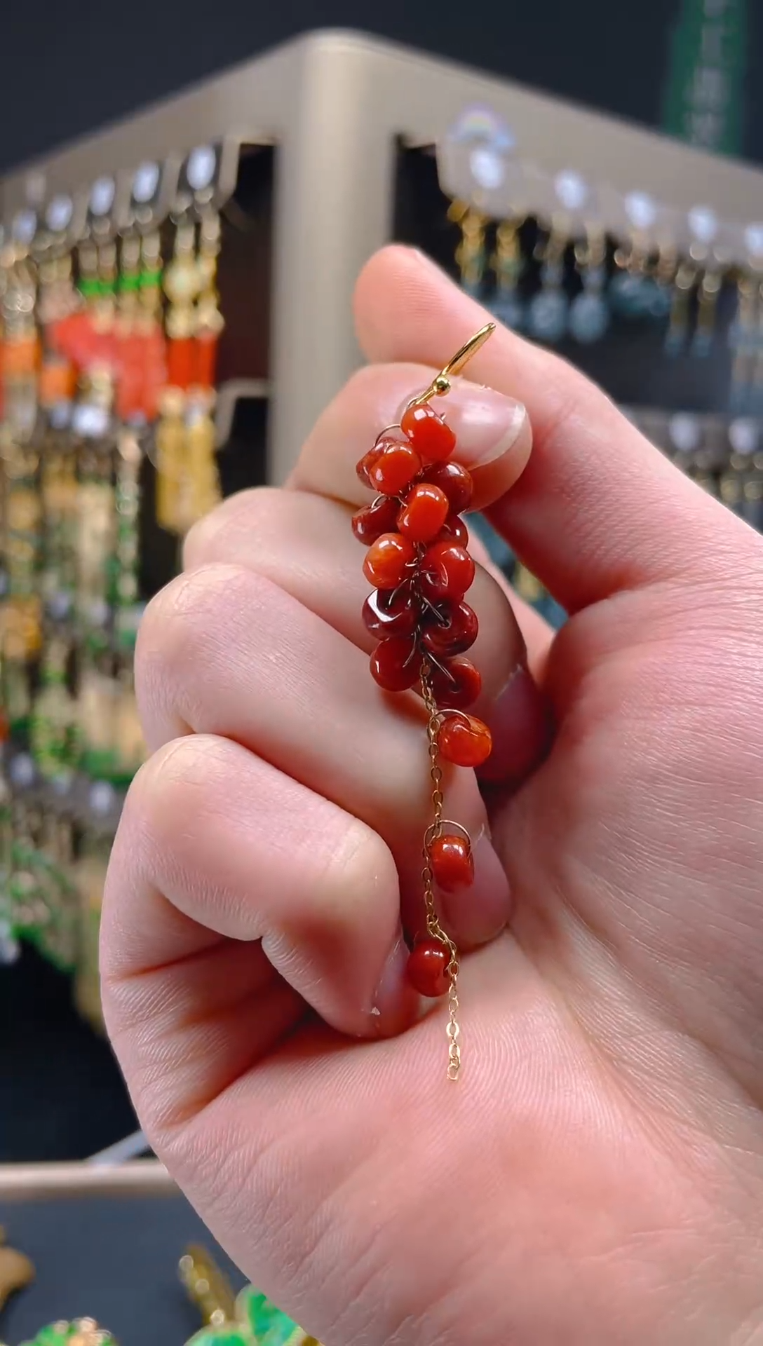 【闪购商品】翡翠耳饰合金086翡翠饰品一个