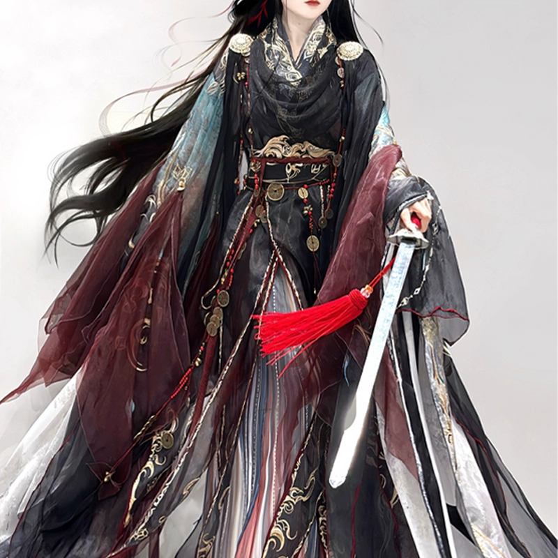 【无妄生】重工刺绣齐腰汉元素国风大典秀款中国风异志阁仙侠风新款