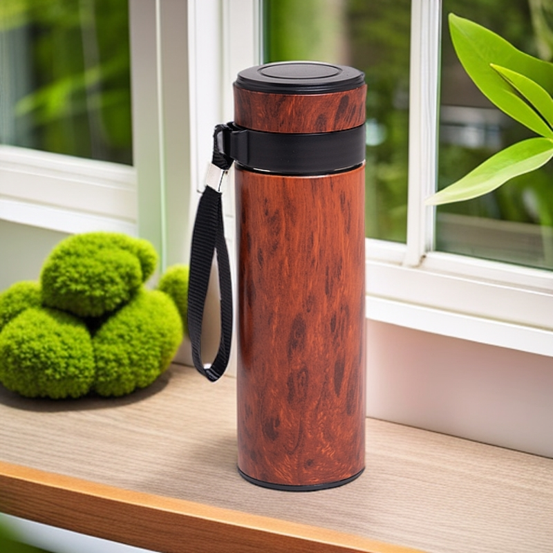 水杯保温 麦饭石随手杯 麦饭石茶水分离杯 大容量便携 家用简约