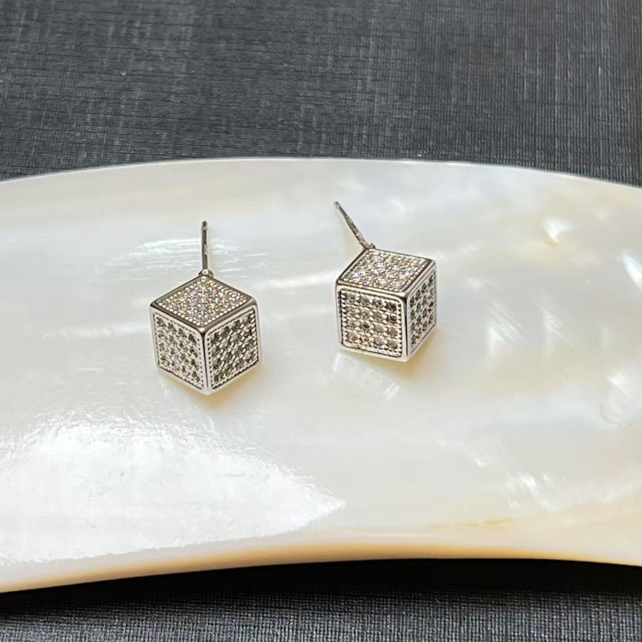 铜合金树脂耳饰 耳饰(E458耳钉）