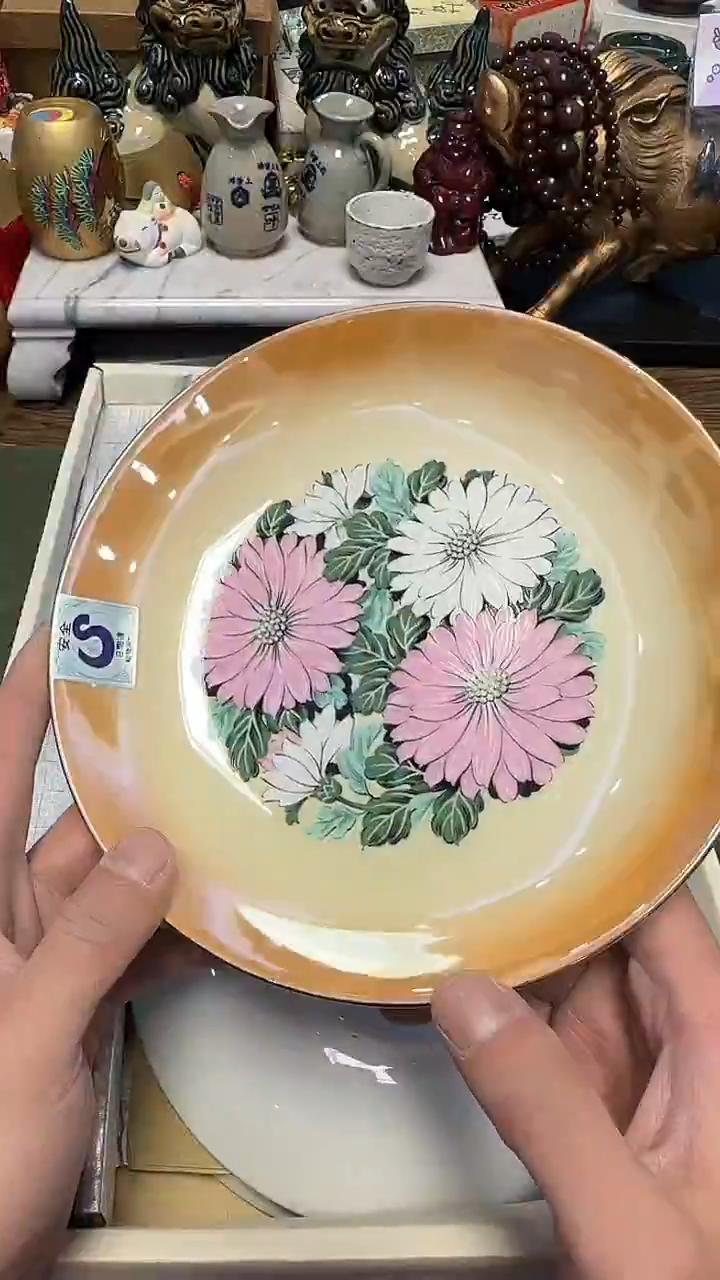 128带款贝壳釉5深盘