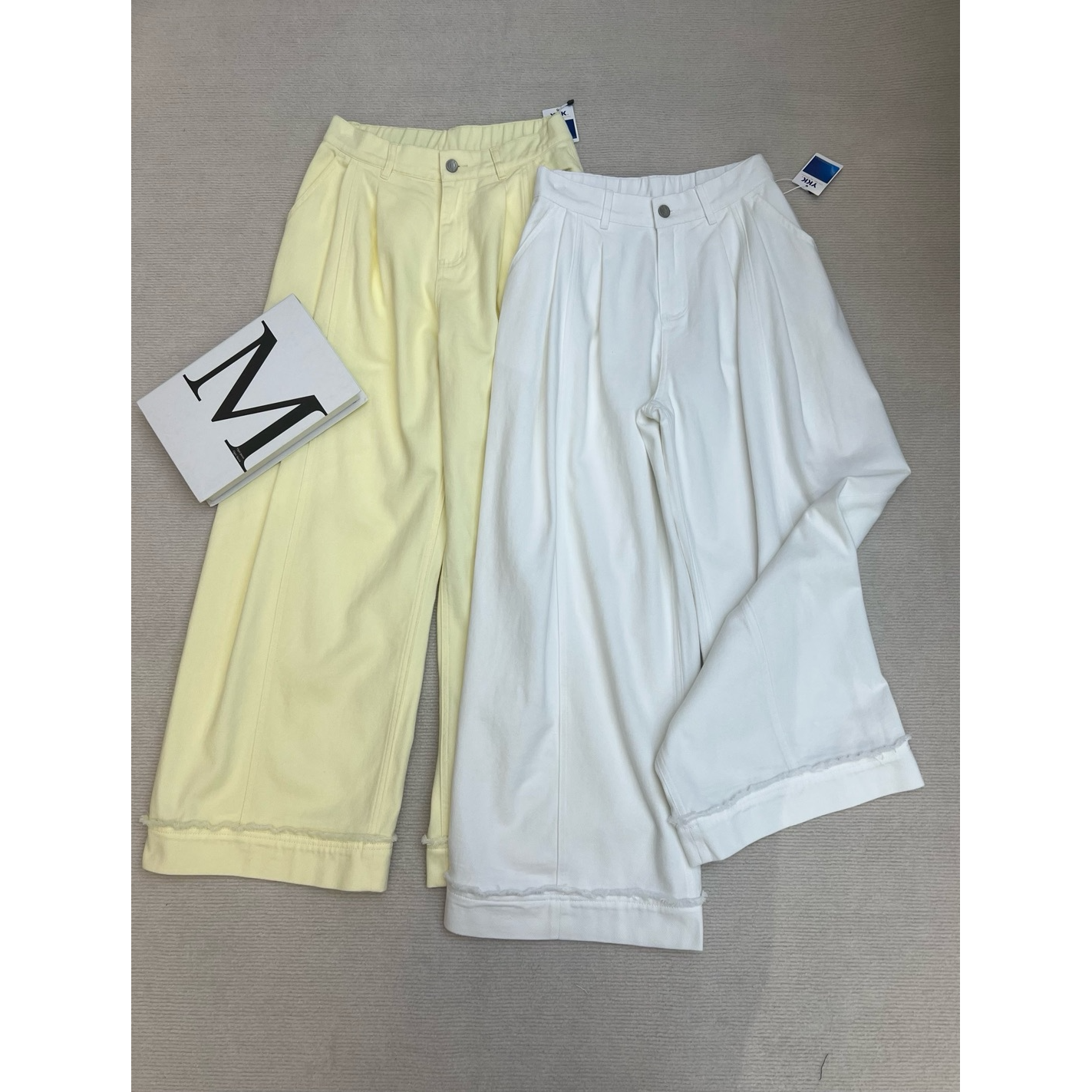 【元旦福利款】休闲半松紧腰阔腿裤90087