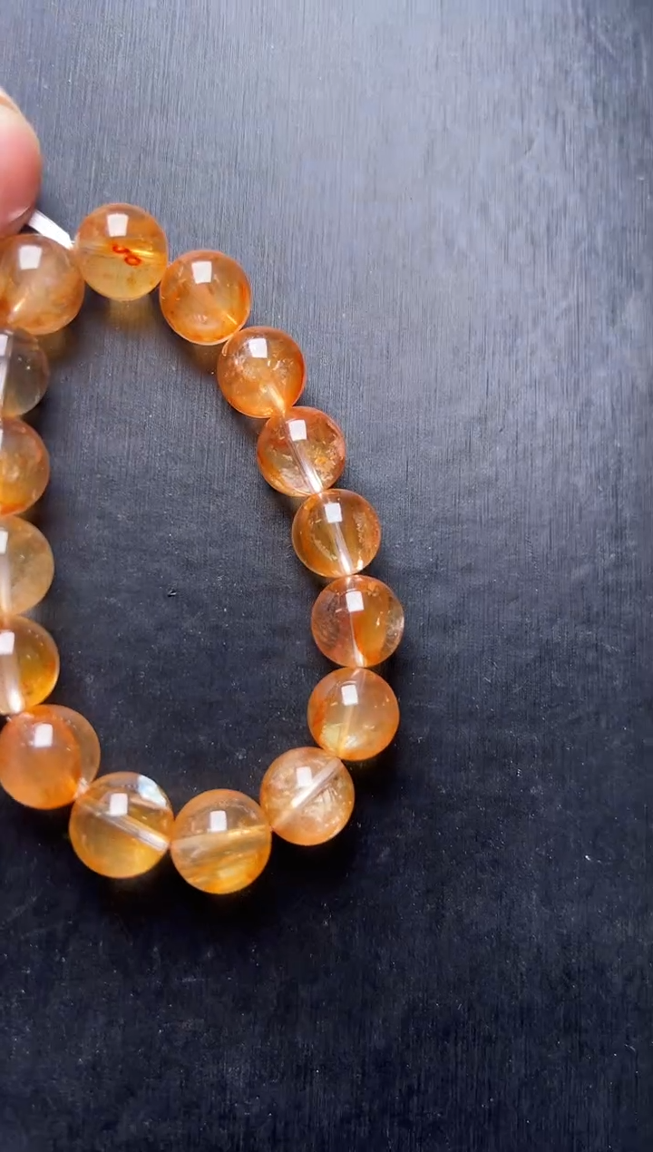 未镶嵌手串水晶黄胶花手串12-13m+   M57386XA 