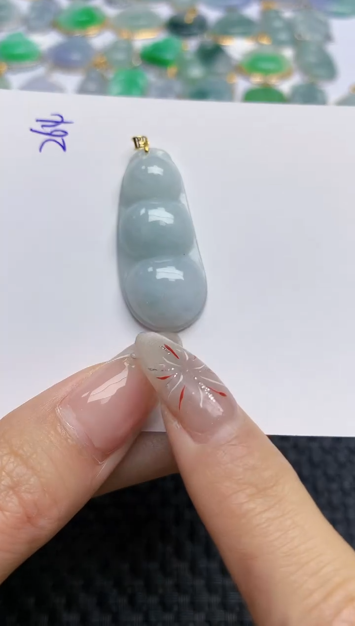 【闪购商品】翡翠颈饰18K金镶嵌 天然翡翠A货