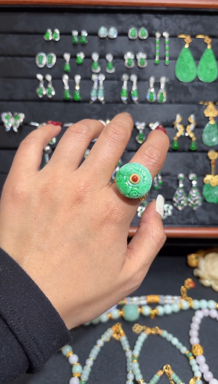 【闪购商品】翡翠颈饰银S925镶嵌蛋面/支持复检/一件