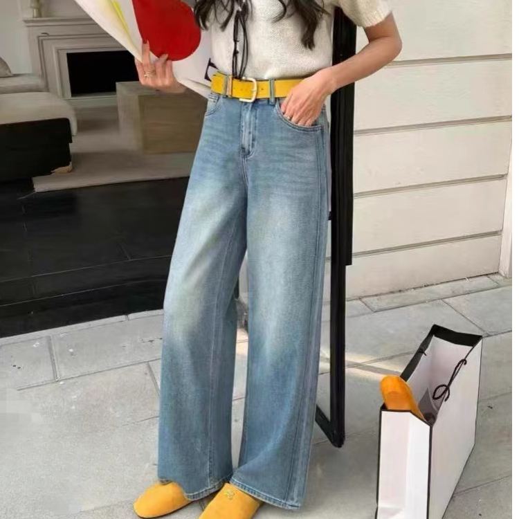 A062佳选轻奢显瘦休闲百搭宽松牛仔裤