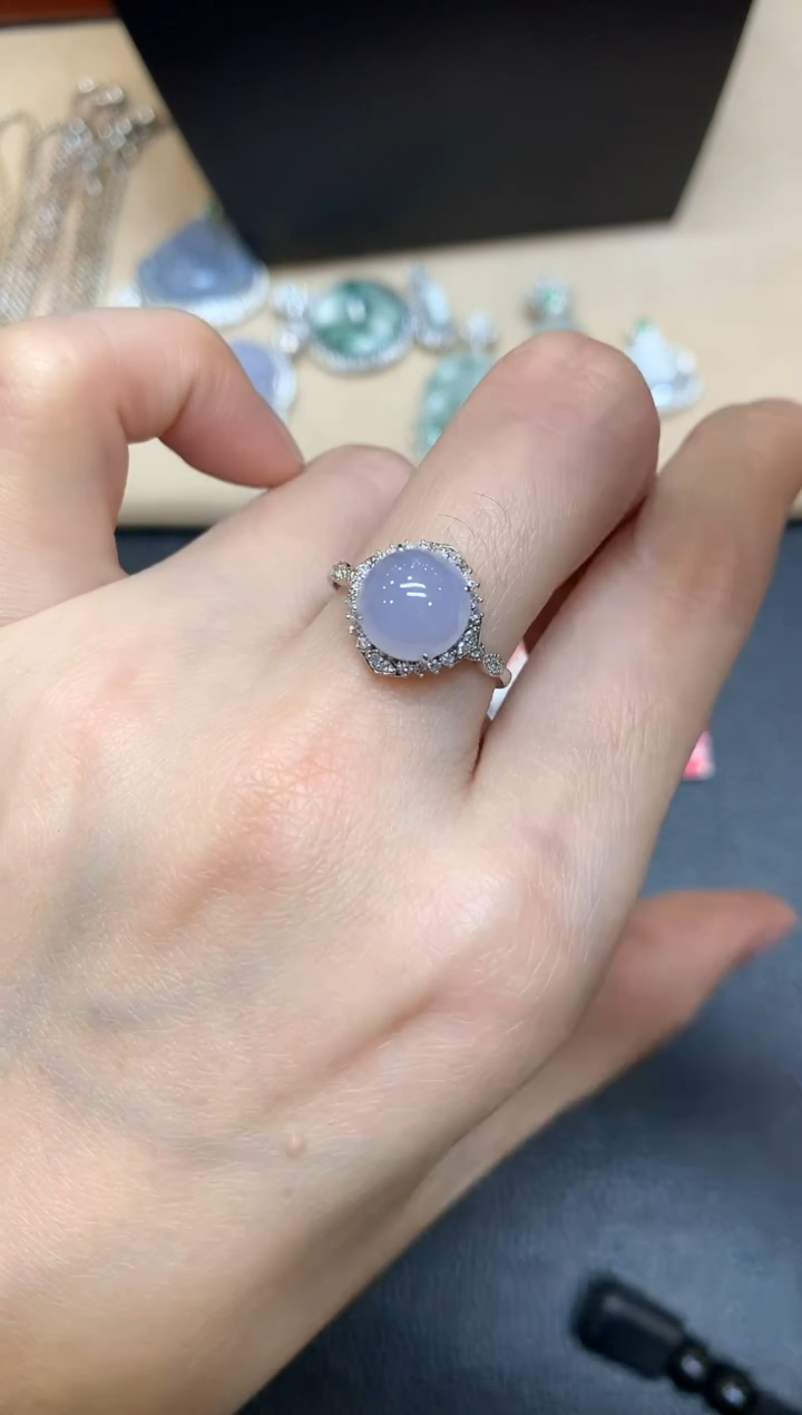 【闪购商品】翡翠戒指18K金镶嵌【无服务费