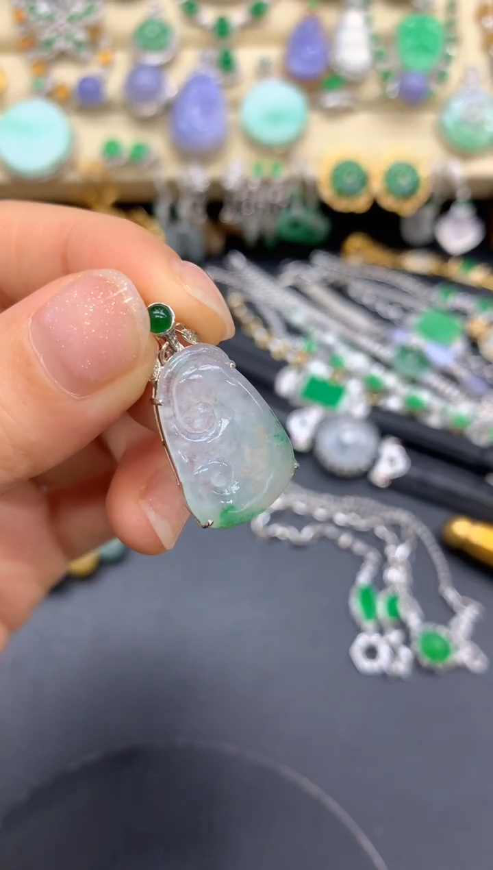 【闪购商品】翡翠颈饰18K金镶嵌275-中国好珍宝