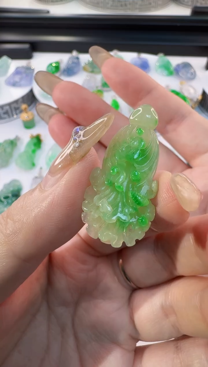 颈饰未镶嵌翡翠缅甸A货翡翠