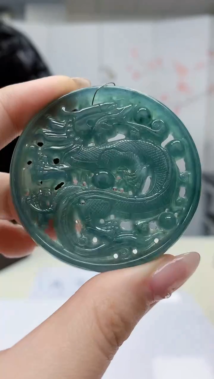 【闪购商品】定制翡翠未镶嵌4915jw-毛货挂件77