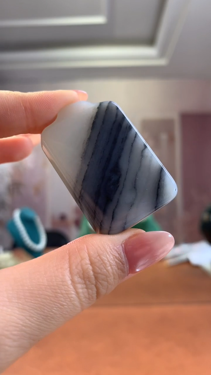 未镶嵌和田玉挂件青花无事牌