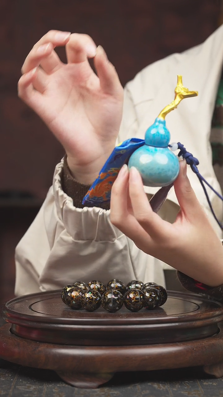 【闪购商品】1399号大漆酒葫芦 择优发