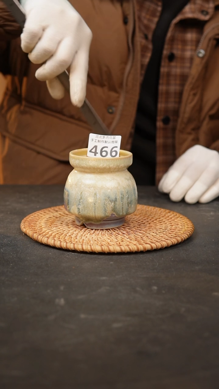 【闪购商品】瓷片景德镇手工花盆