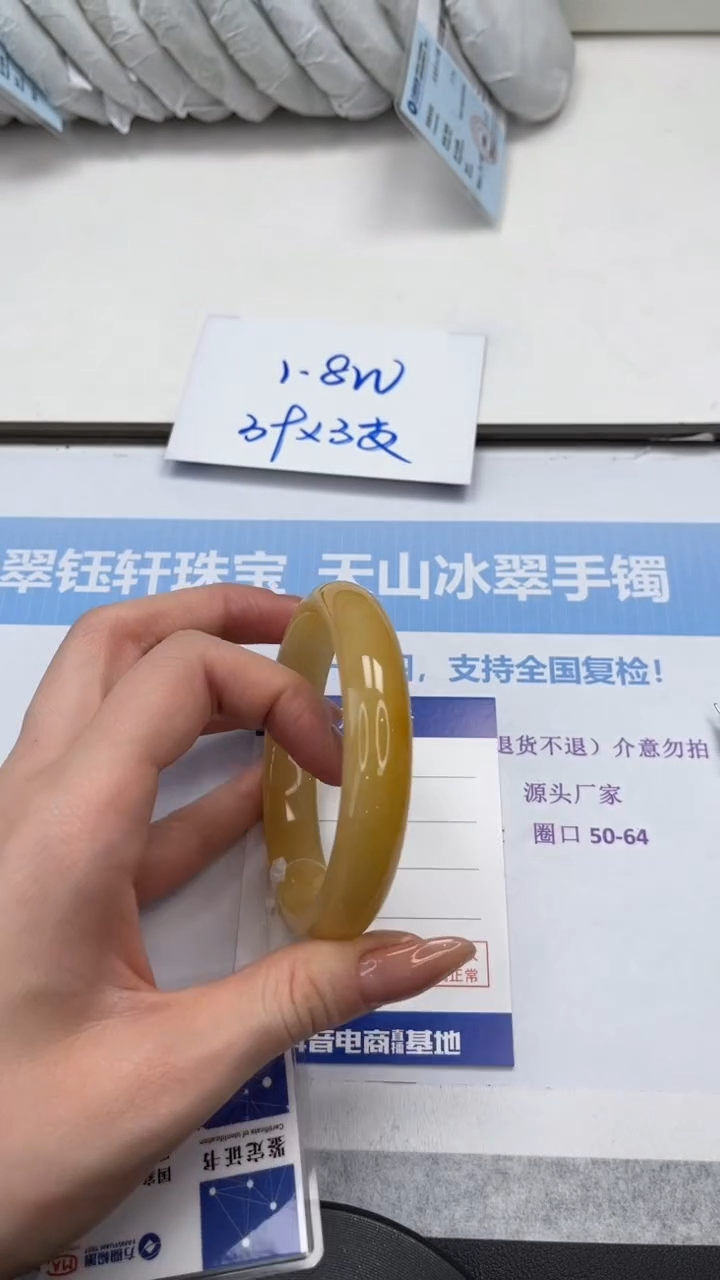 未镶嵌手镯石英质玉V272-61