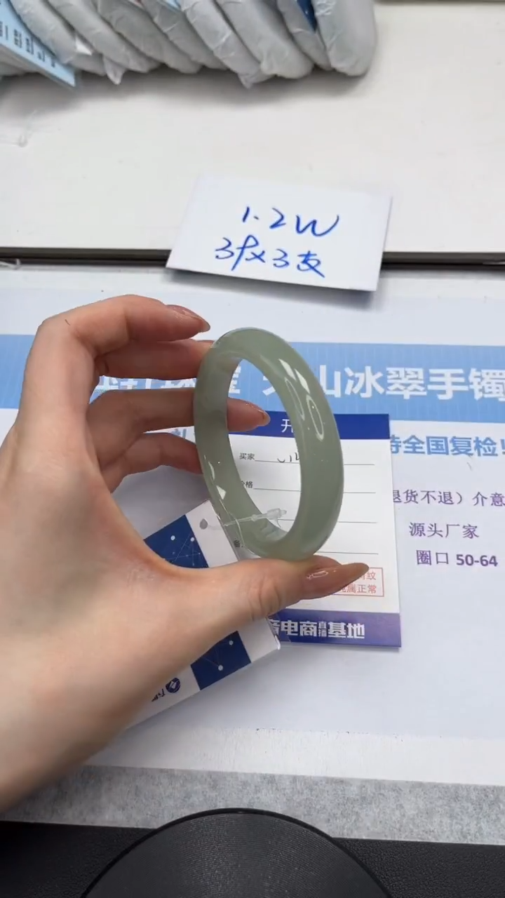 未镶嵌手镯石英质玉V147-58.6