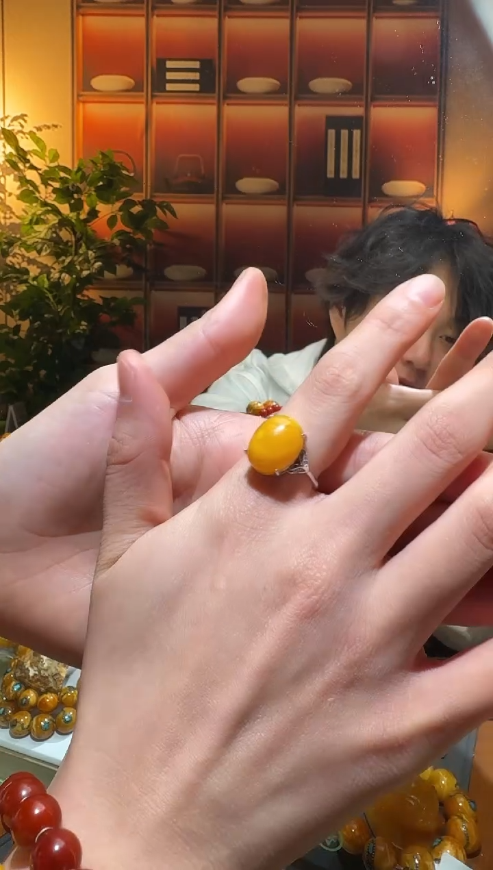 蜜蜡颈饰银S925镶嵌5458选择多样性发货其中一件