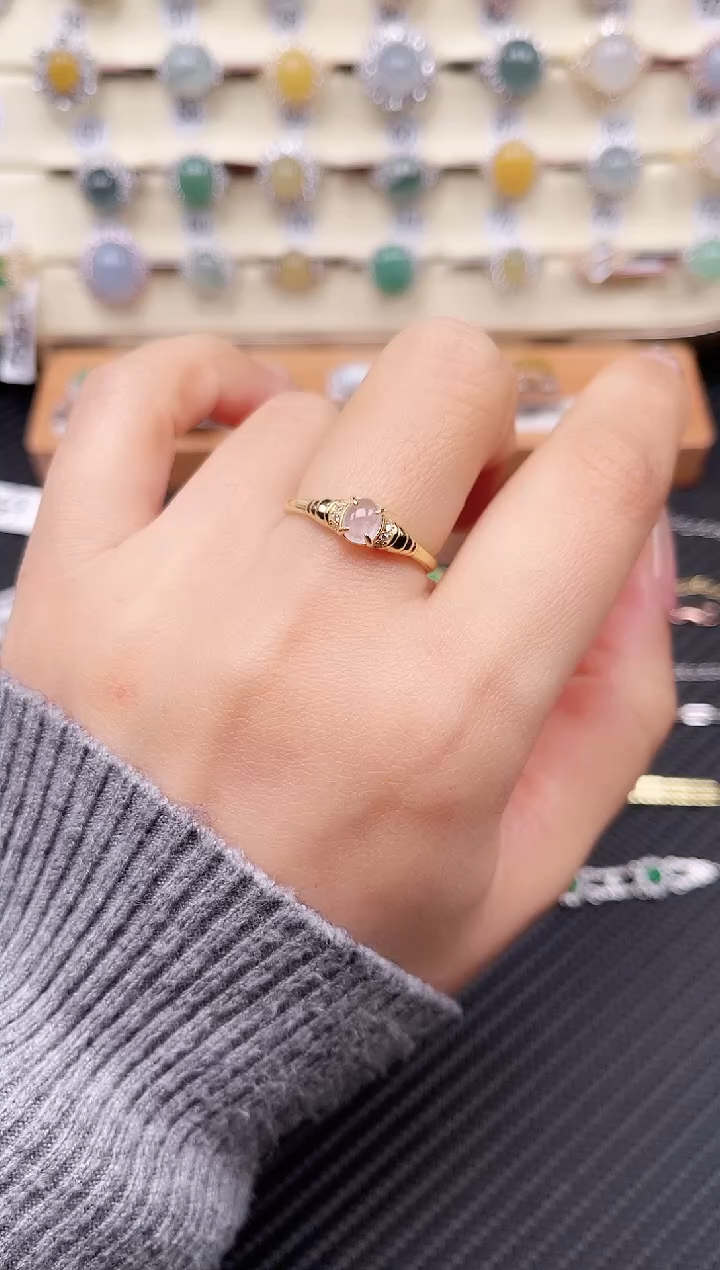 【闪购商品】翡翠戒指银S925镶嵌戒指福利