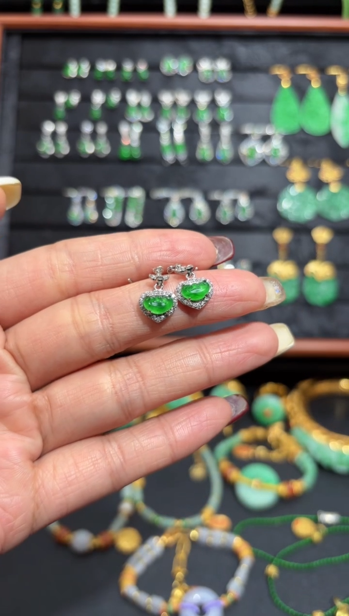 【闪购商品】翡翠颈饰银S925镶嵌蛋面/支持复检/一件