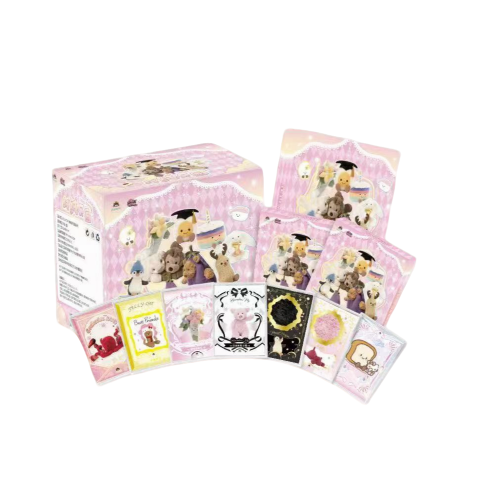 《叠叠》【拆盒】JELLYCAT绒绒乐园系列收藏卡牌盲盒（直播代拆）