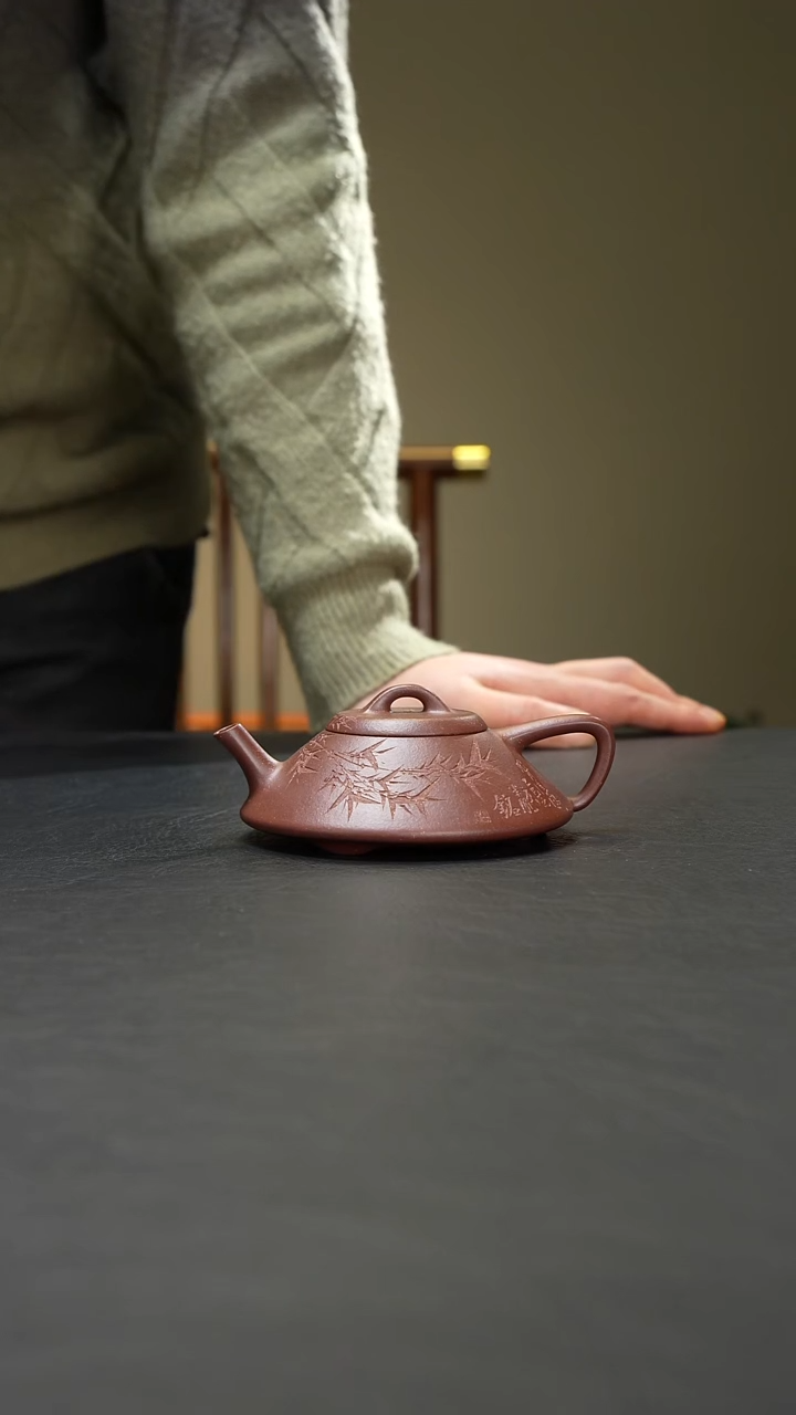 茶壶紫砂合瓢 紫玉金砂微瑕