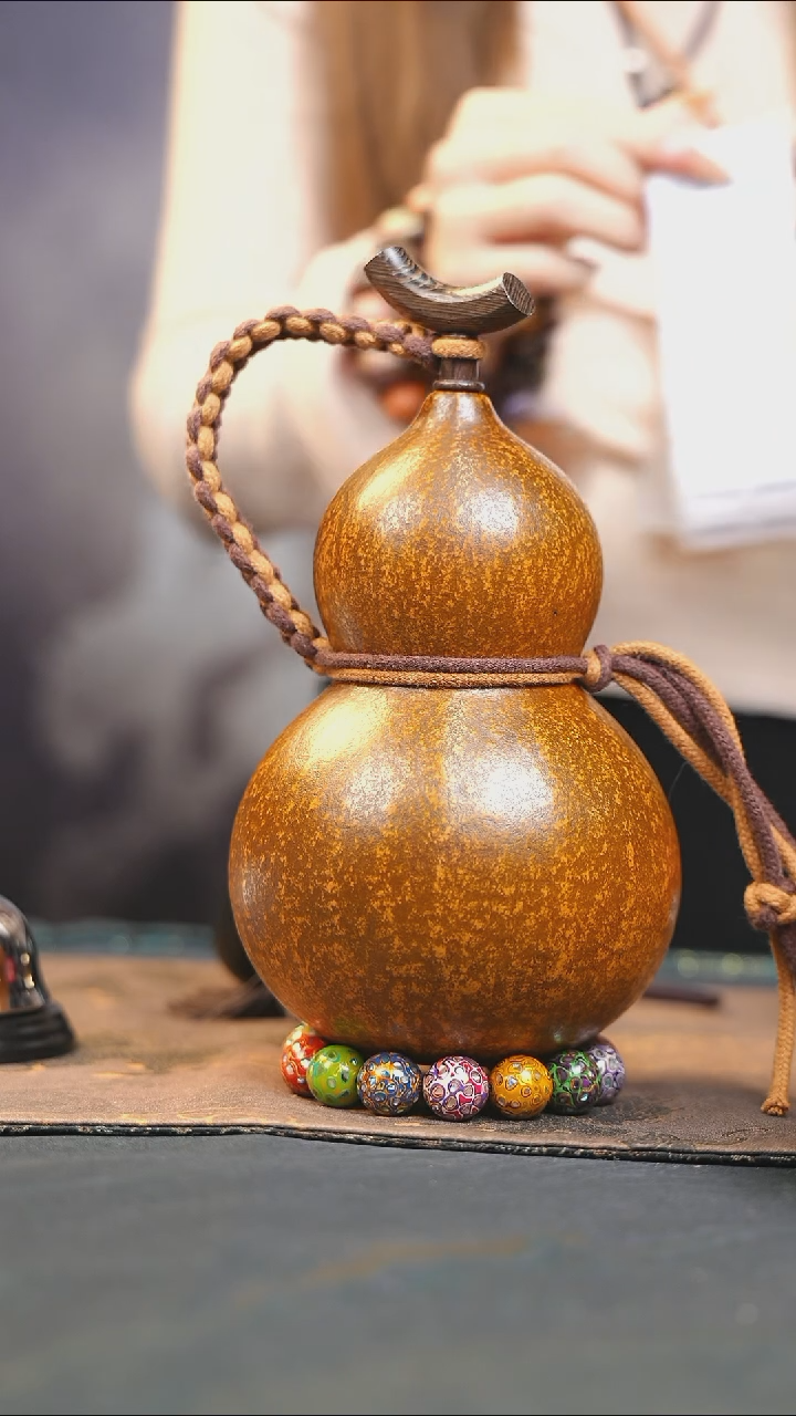 【闪购商品】WP278大漆酒葫芦不包手串及旋转底座